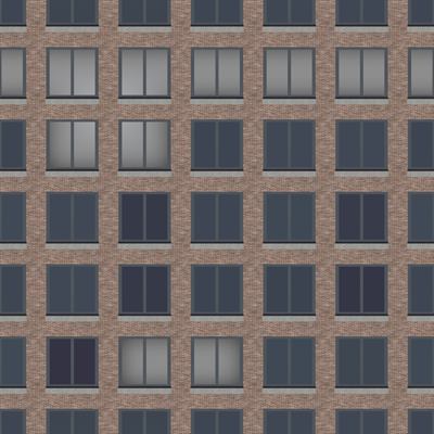 brick window building facade